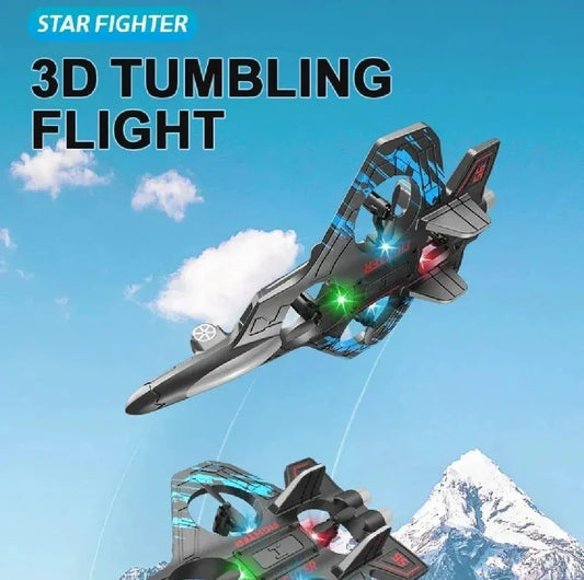 3D Tumbling RC Fighter Jet Toy for Kids
