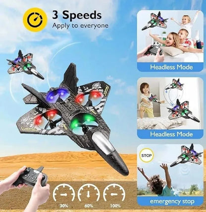 3D Tumbling RC Fighter Jet Toy for Kids