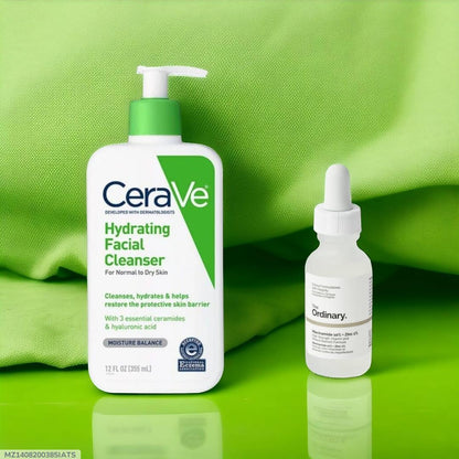 CeraVe Hydrating Cleanser + Niacinamide Serum 2 in 1