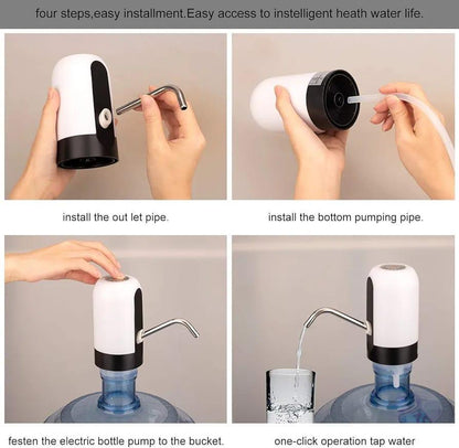 Electric Water Pump 50ml White Black ABS Stainless Steel
