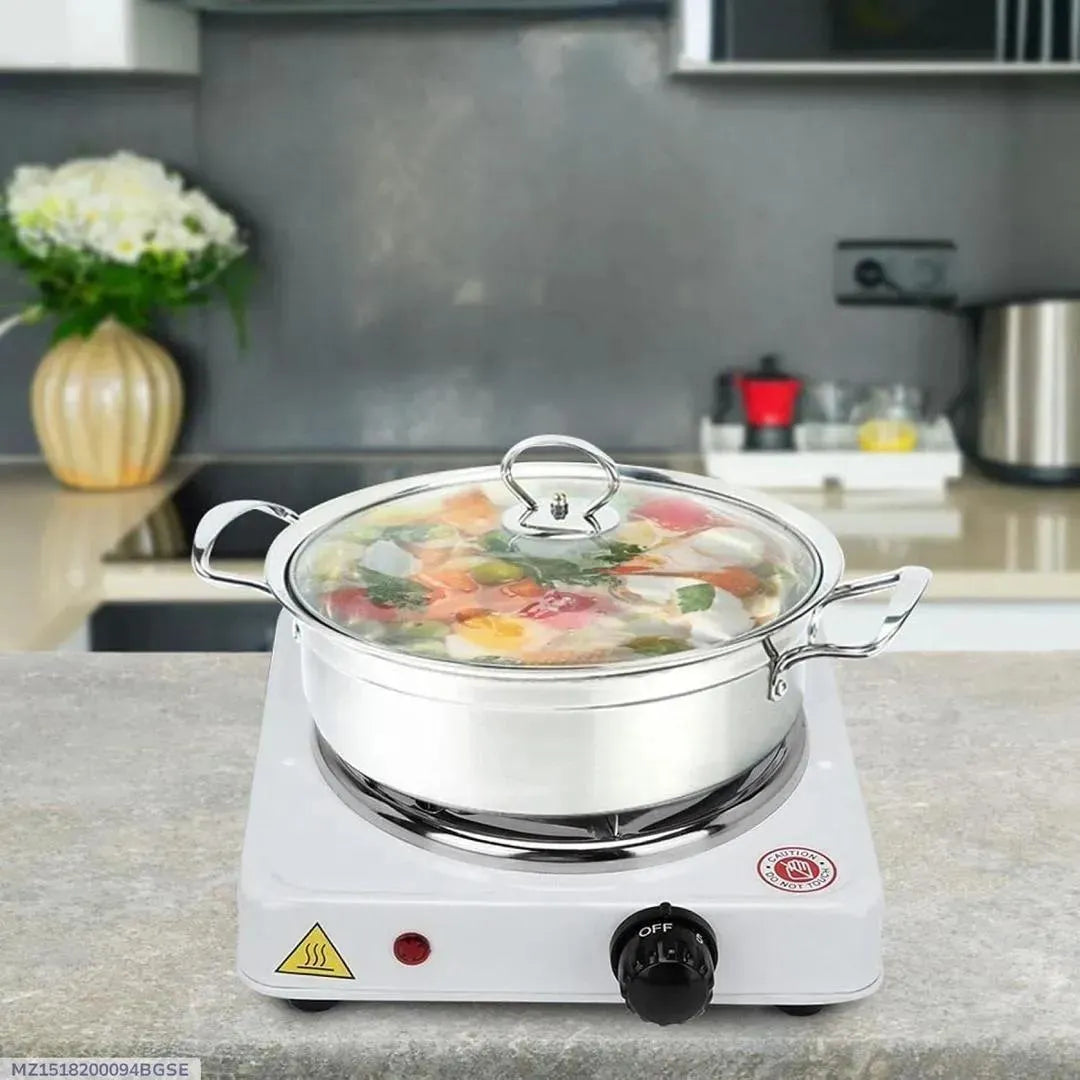 Electric Stove with Stainless Steel Pan for Pakistani Kitchen